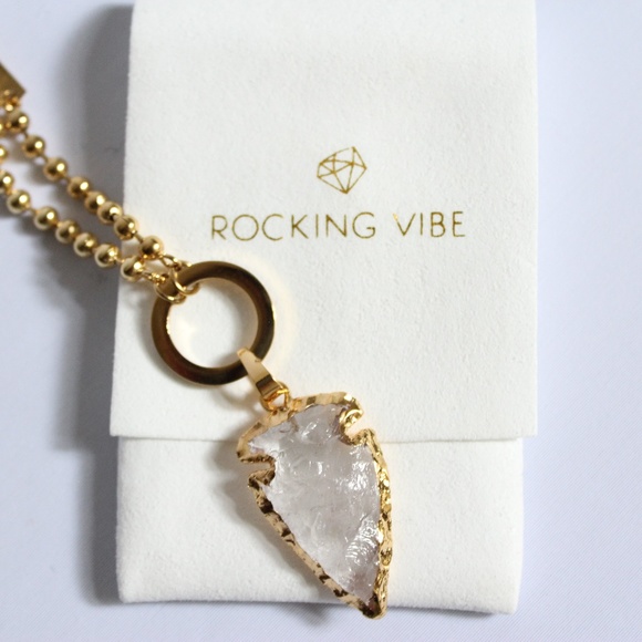 Gold Crystal Necklace - Picture 5 of 8